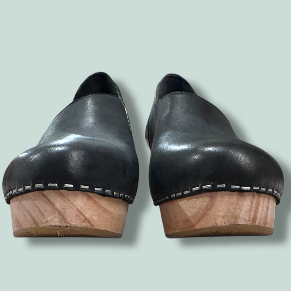 ⭐️HP⭐️EUC Free People Monroe Closed Toe Clog in Deep Grey/Blue. Size 38 - Picture 6 of 13